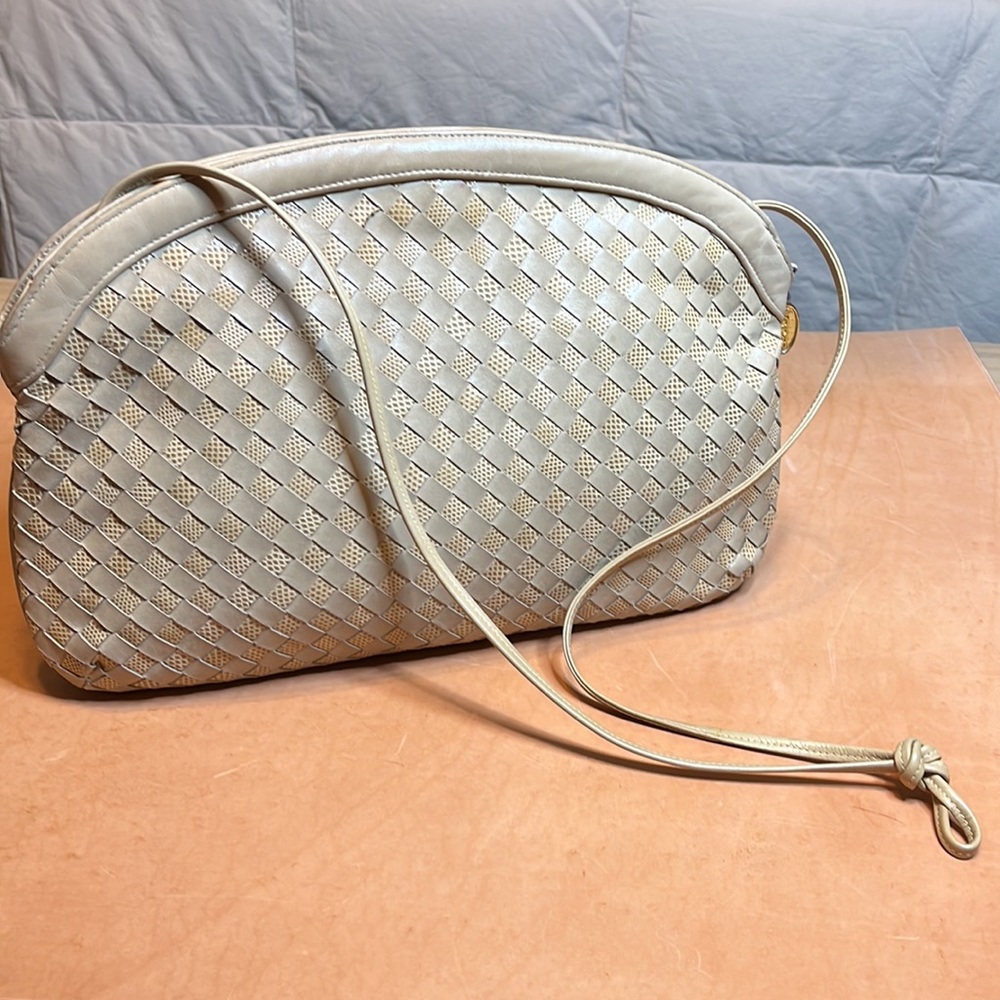 Vintage Bags by Varon Woven Leather Shoulder Bag